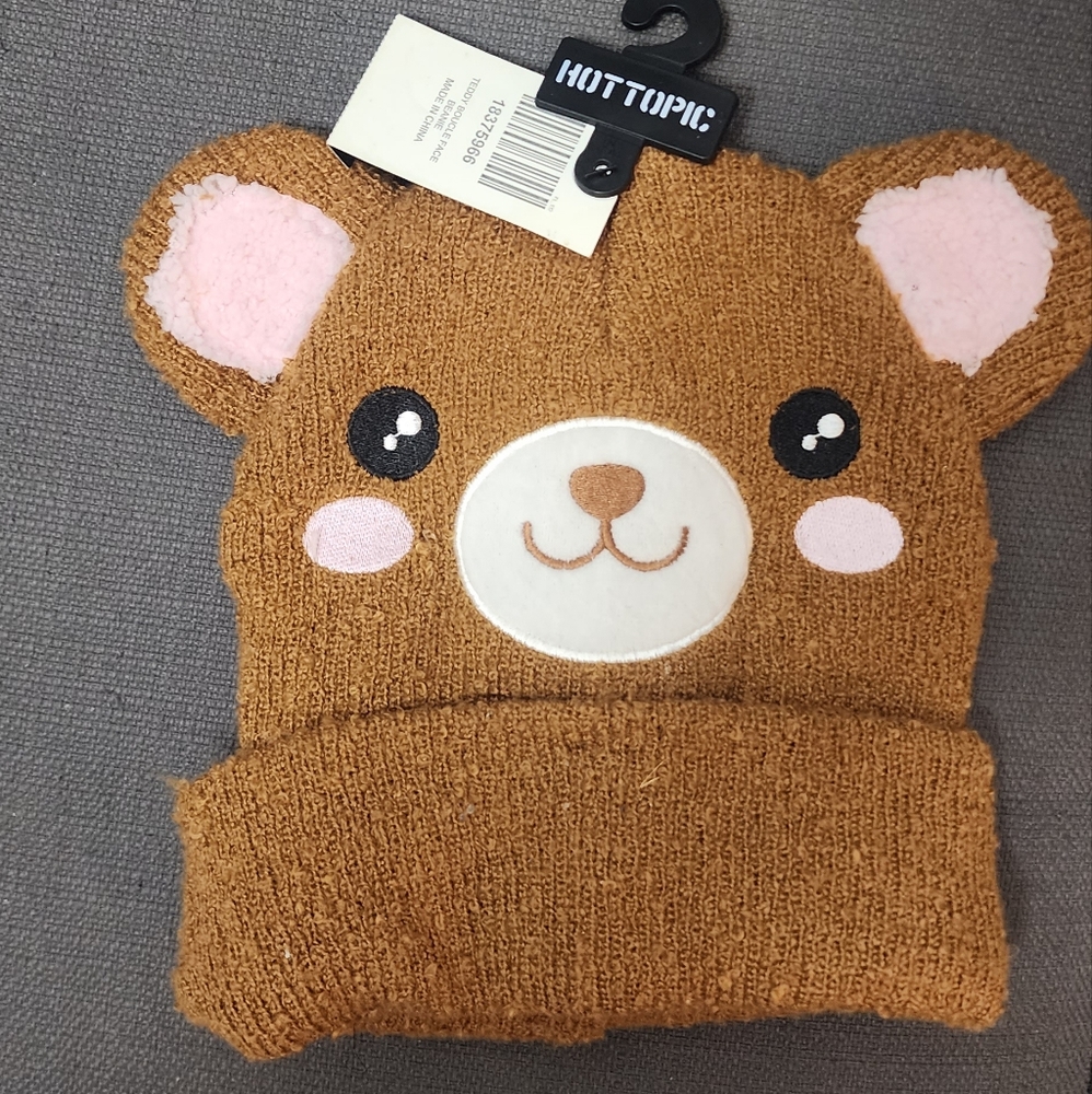 Nwt bear beanie for adults from Hot Topic